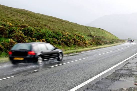 Wet Road Traction - Slow Down and Increase Distance